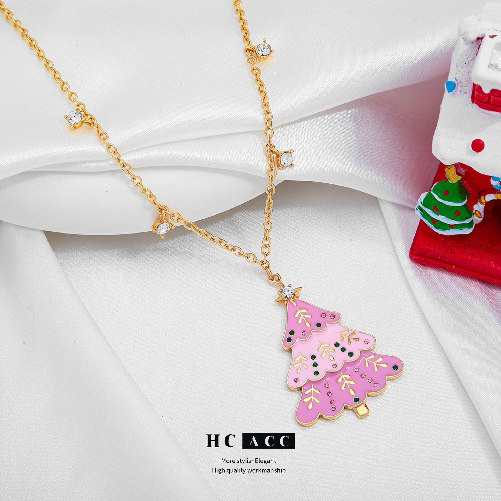 Wholesale Christmas Tree Necklace