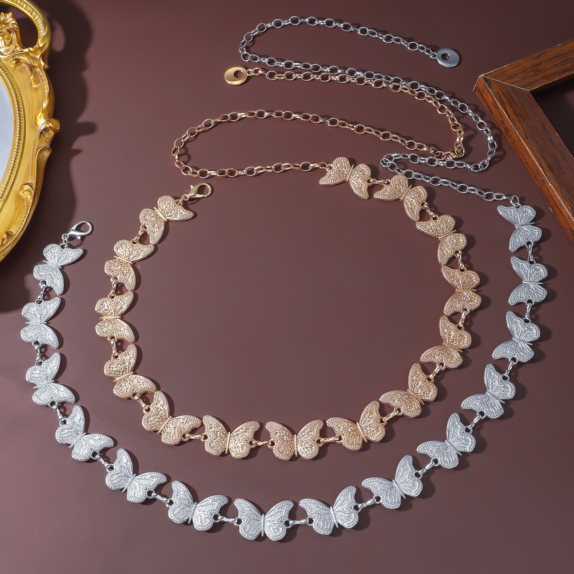 Wholesale Metal butterfly waist chain body jewelry