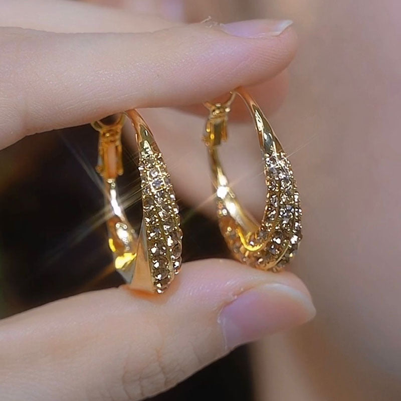 Wholesale Gold Diamond  Earrings