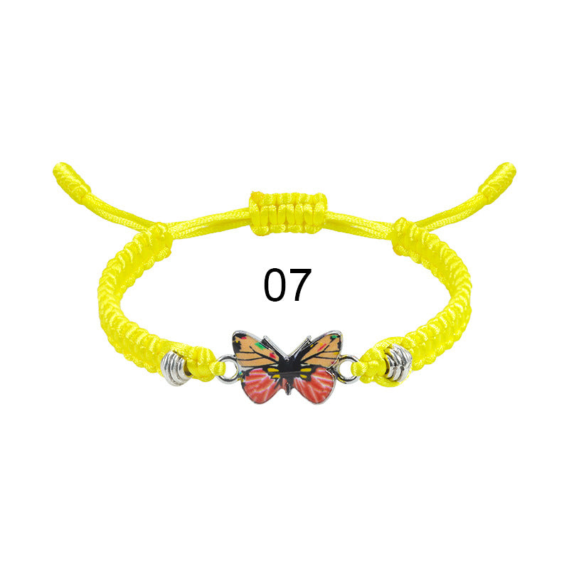 Wholesale  butterfly woven  Valentine's Day bracelet