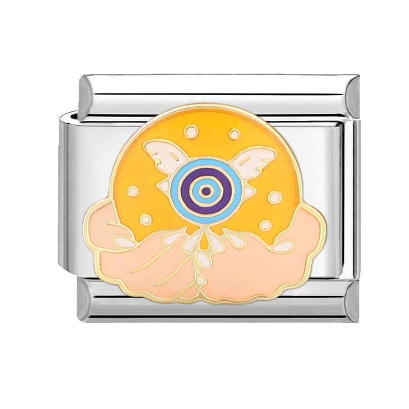 Wholesale 9mm Italian Charm Starter Bracelets DIY square Single Section Creative Stainless Steel Composable Bracelet