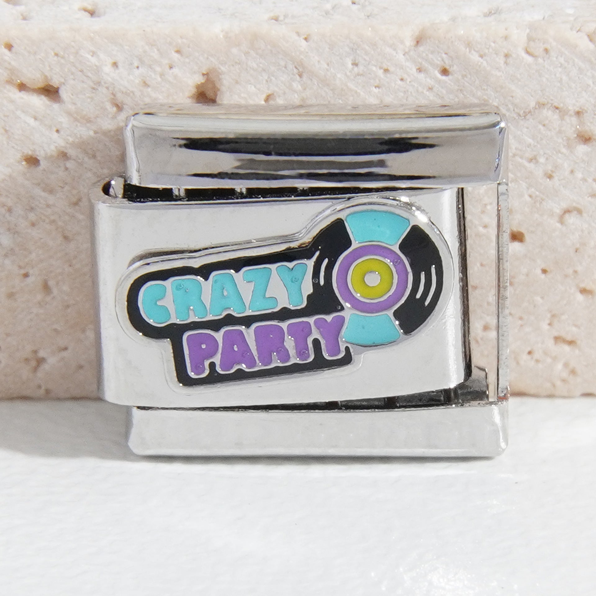 Wholesale Italian Charm Bracelet 9mm DIY Splicing Billiard Series Stainless Steel Composable Bracelet