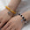Wholesale sun moon pendant beaded love magnetic elastic couple bracelet