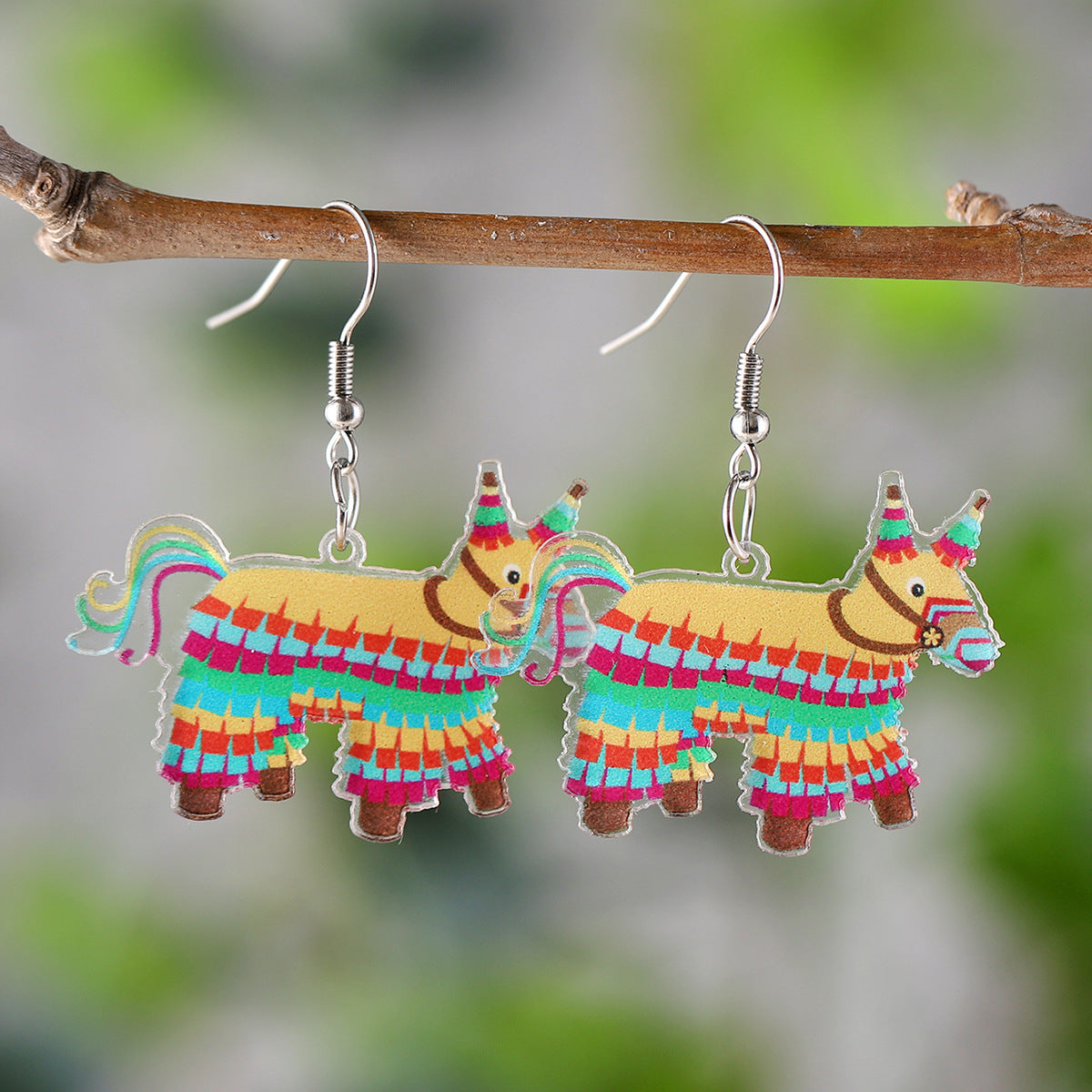 Wholesale Mexican Sombrero Tequila Cactus Acrylic Earrings