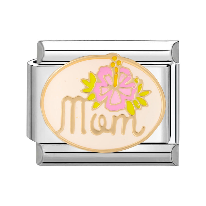 Wholesale Trendy DIY Jewelry Module Accessories Stainless Steel Electroplated Gift for Mother' s Day Resale