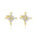 Wholesale S925 sterling silver zircon round head light luxury earrings