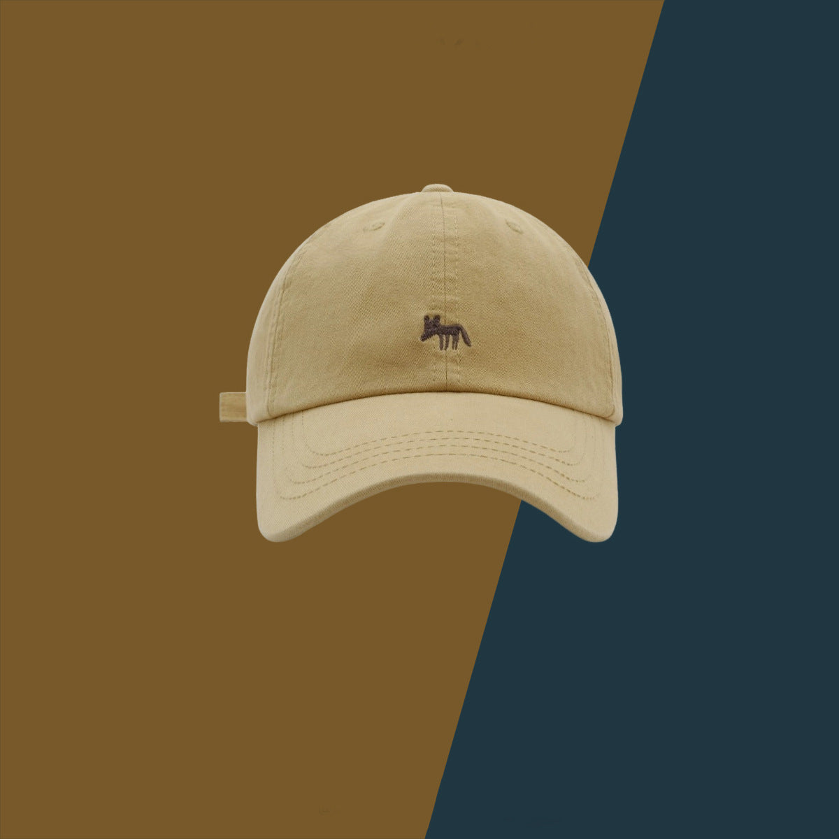 Wholesale Cute All-match Small Fox Embroidered Baseball Cap