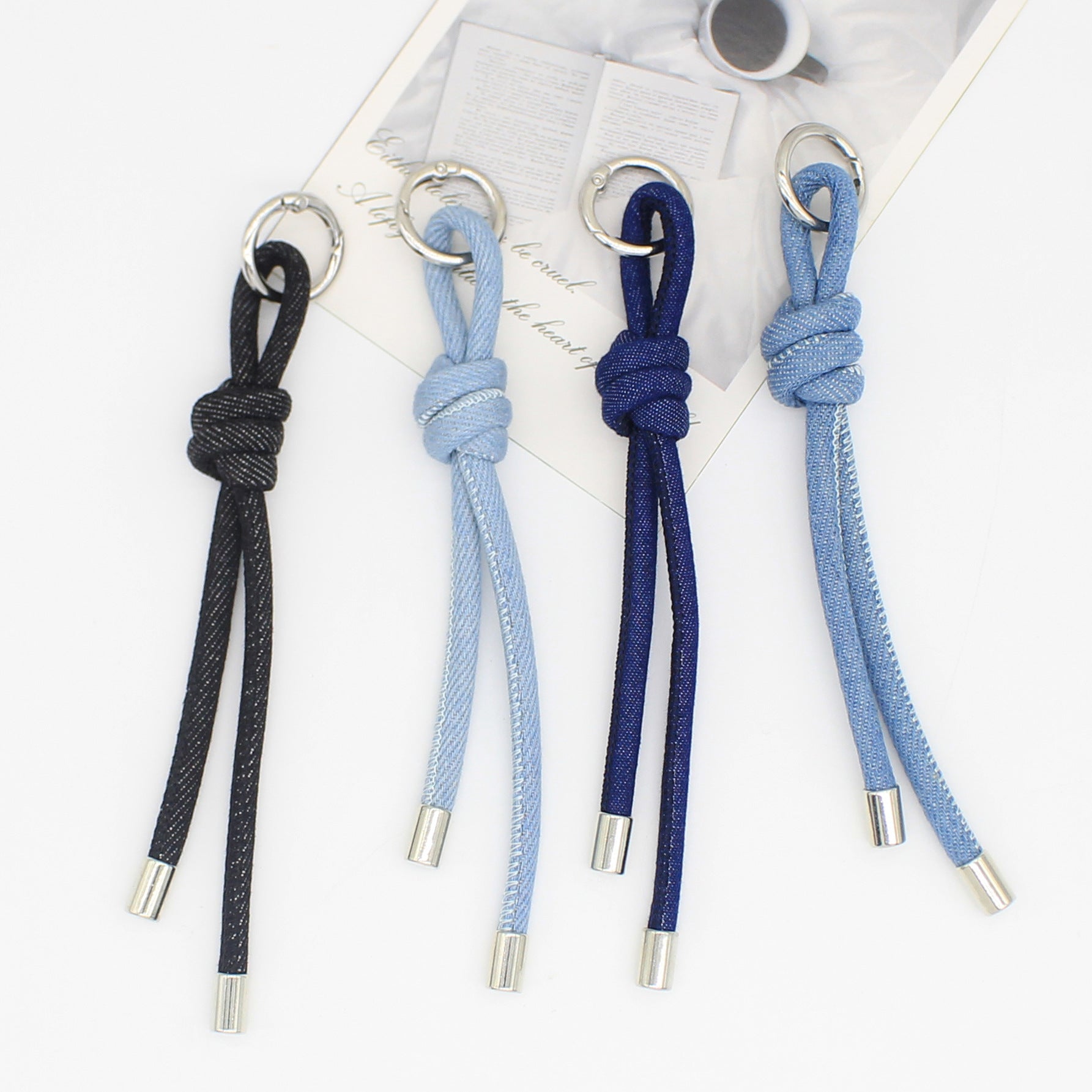 Wholesale Handmade Artificial Leather Bag Charm with Pearl Chain and Keychain,  Stylish Car Key Accessory