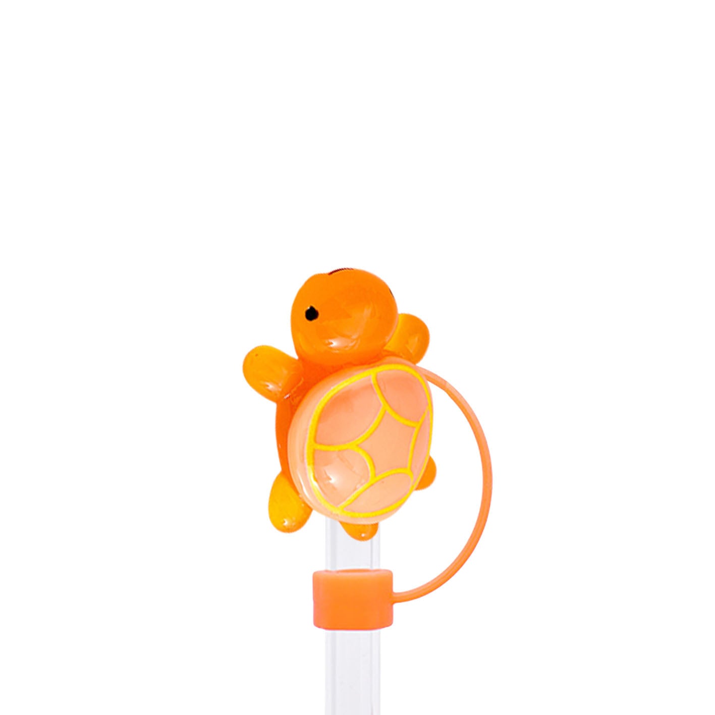 Wholesale 10pcs Luminous Turtle Series 10mm Straw Cover Straw Tube Cap