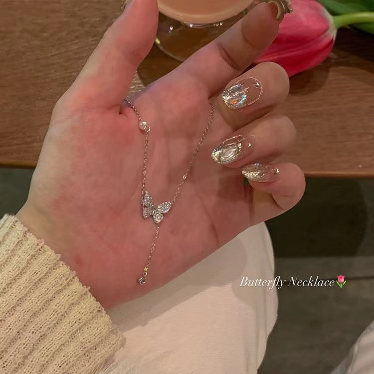 Wholesale Butterfly Light Luxury Clavicle Necklace