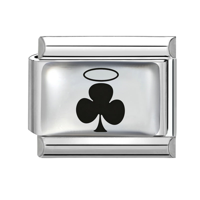 Wholesale Stainless Steel Poker Element DIY Modular Bracelet Accessory Jewelry Supply