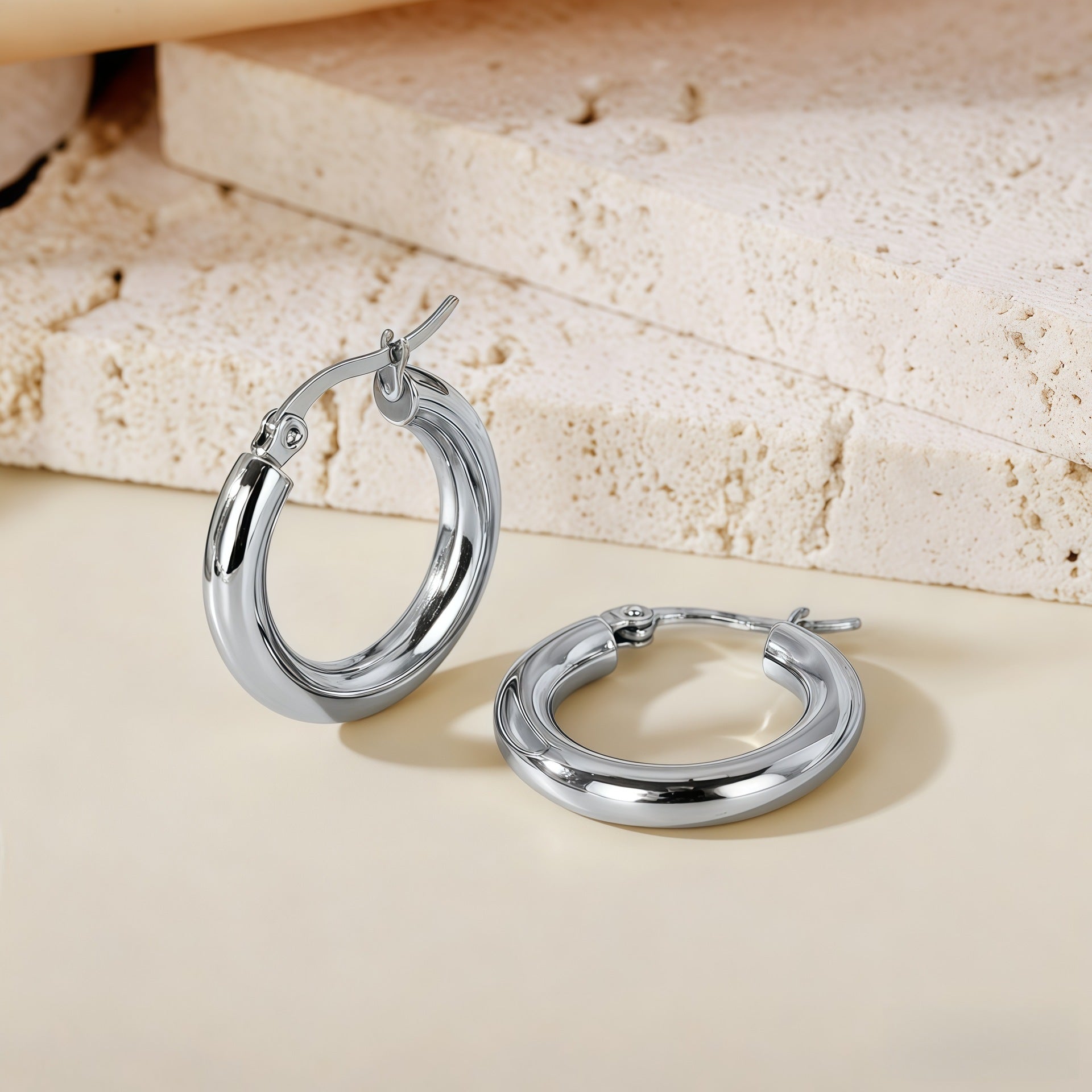 Wholesale Steel titanium hoop earrings