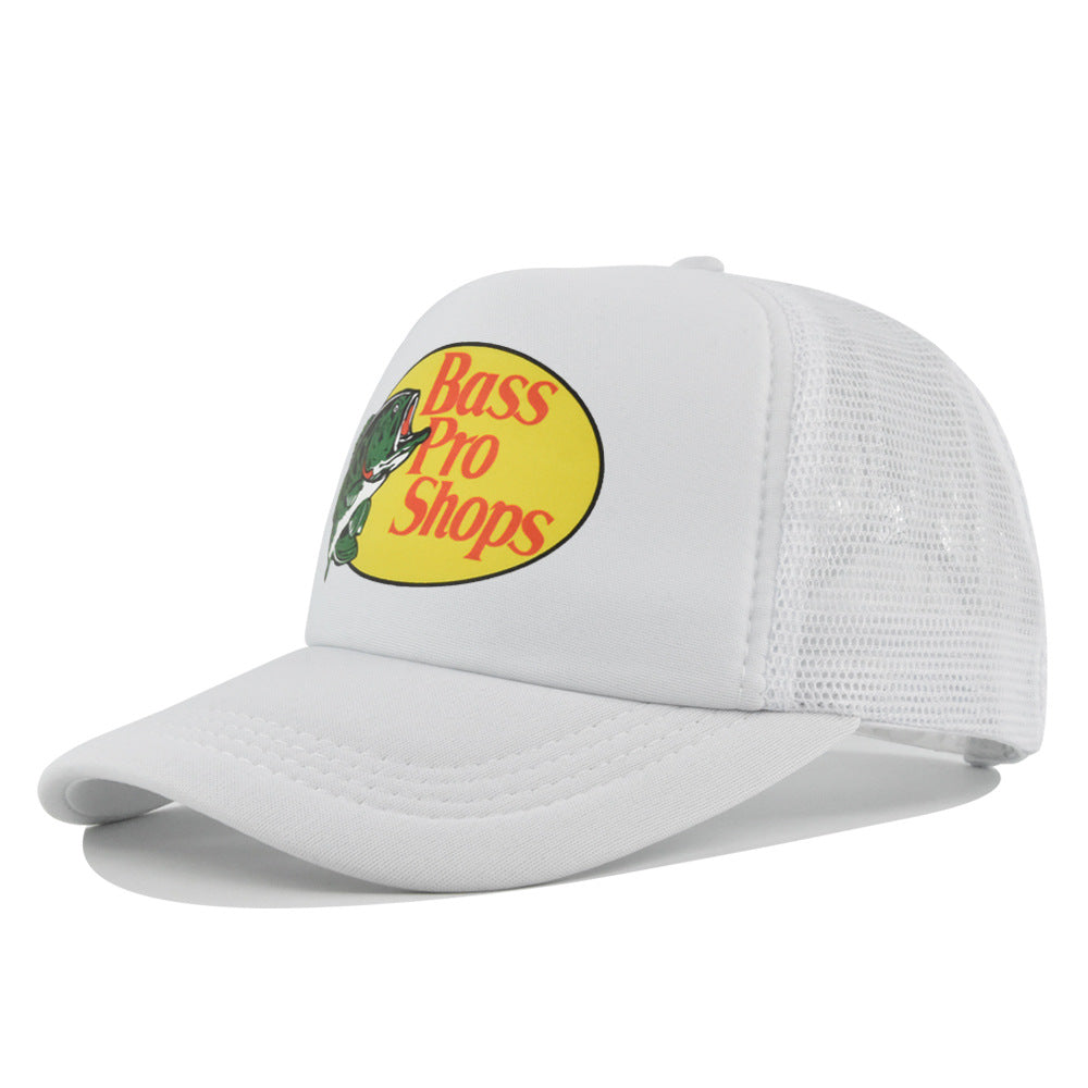 Wholesale Printed fish silk screen cap summer net Hat