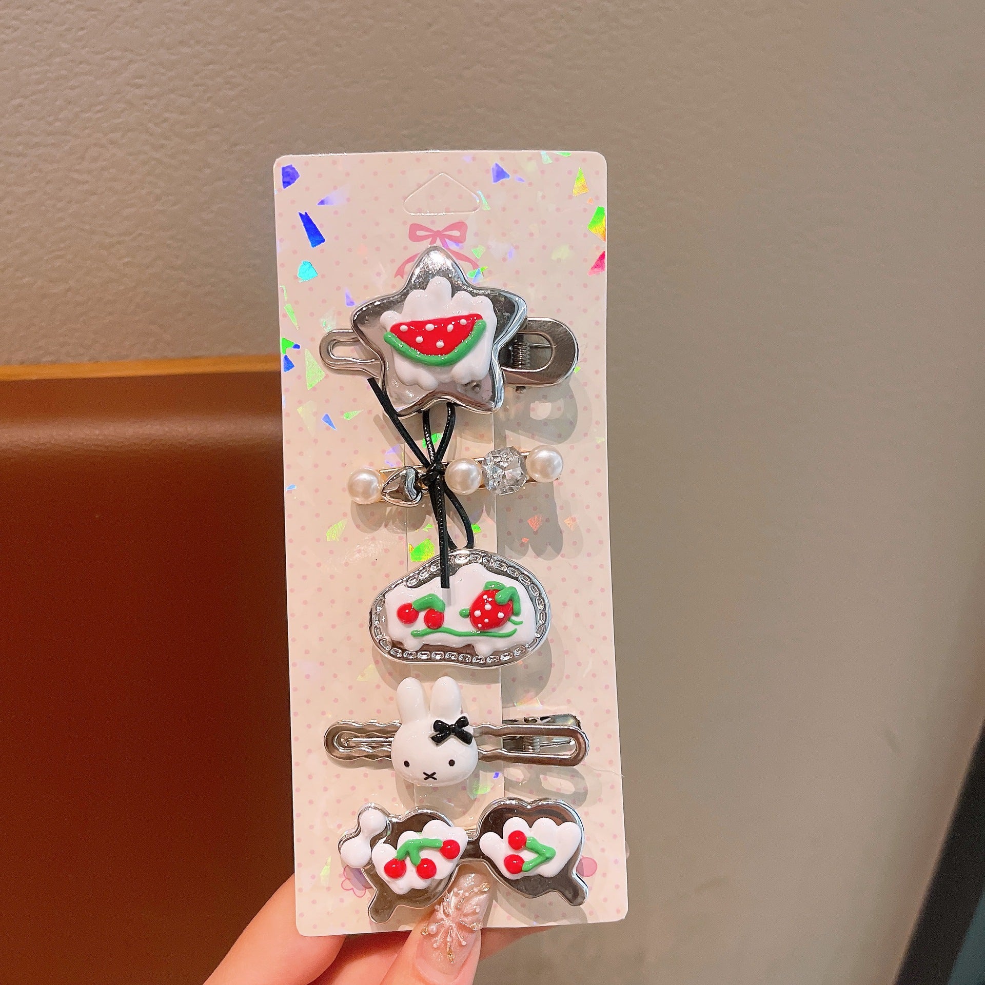 Wholesale Sweet  Cute Cartoon Style  Girl  Stars and Cat Kids Hair Clips