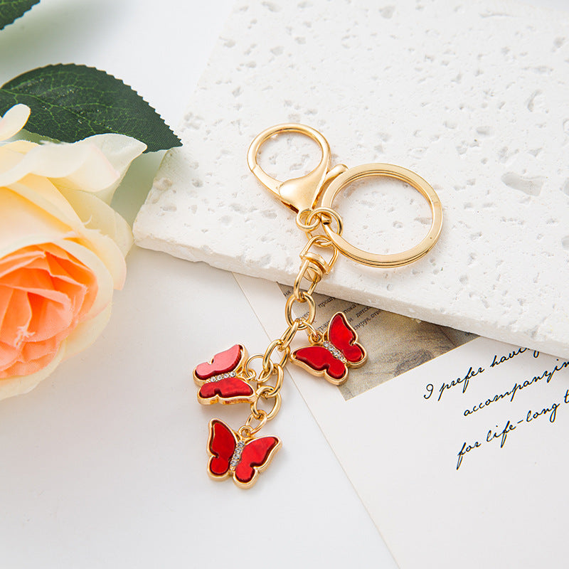 Wholesale Butterfly Zinc Alloy Keychains ACC-KC-YuanFei017