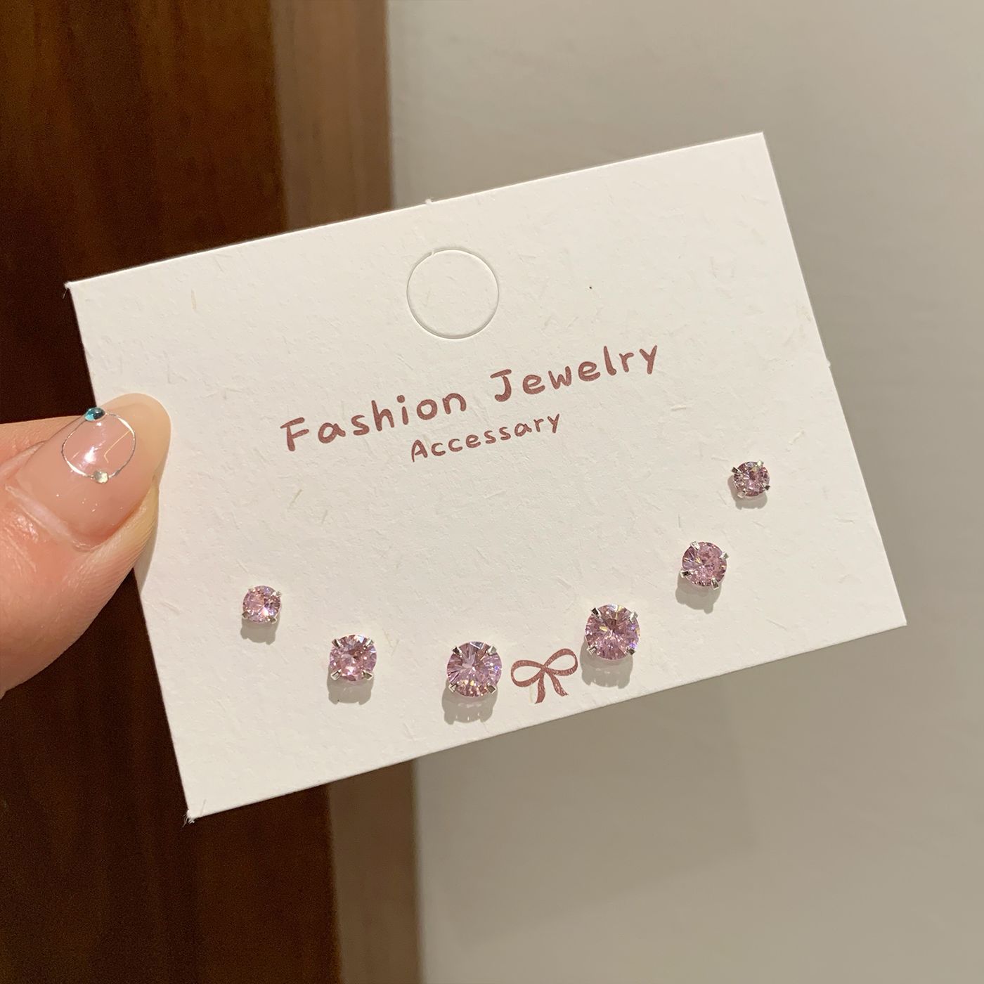 Wholesale Zircon Earrings for Ear Piercing Combination Set