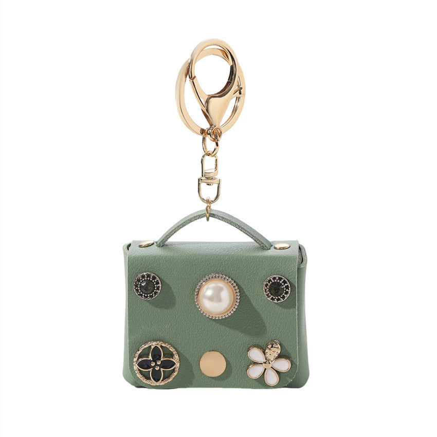 Wholesale Cartoon Inlaid Pearl Coin Purse Keychain Keychain Wallet ACC-KC-RongR033