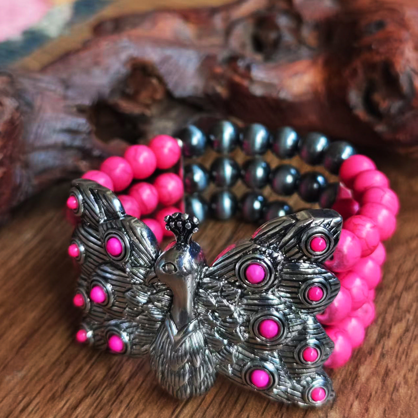 Wholesale Boho Multi Layer Cowgirl Bracelet With Peacock Bow Charm Chic Fashion Accessory For Casual Gift Giving