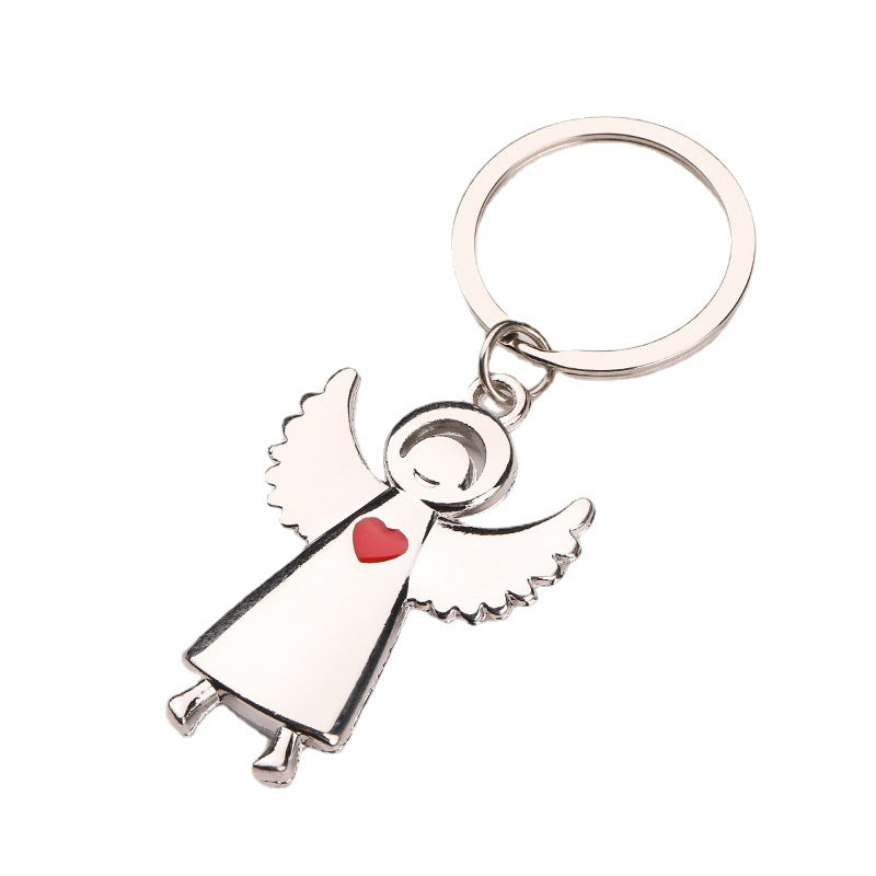 Wholesale Saint wings Angel metal key chain