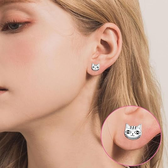 Wholesale Cute Cat Animal Earrings