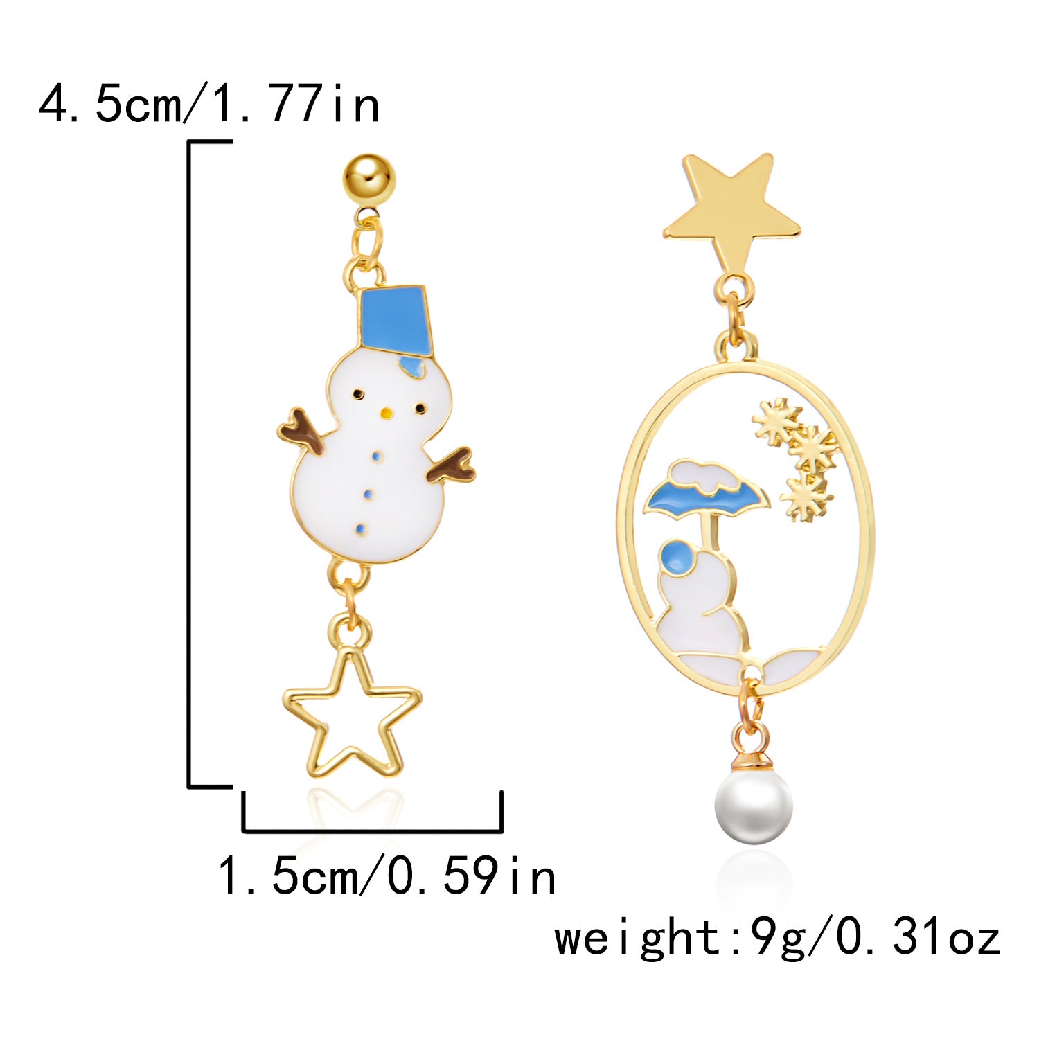 Wholesale Christmas Tree Bow Wreath Bell Earrings