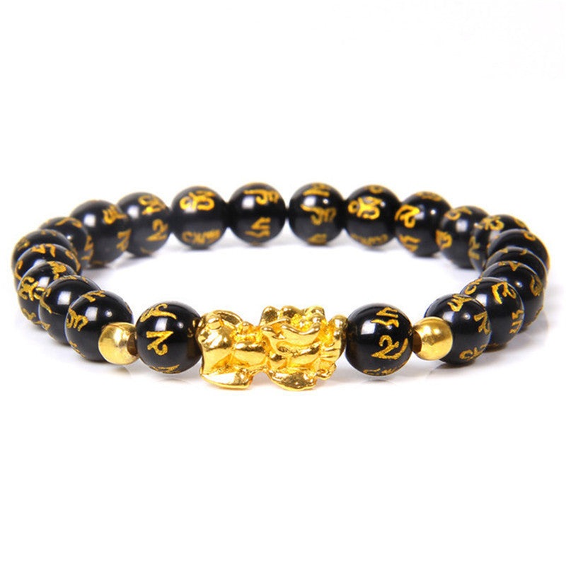 Wholesale Natural Tiger Eye Stone Pixiu Bracelet ACC-BT-YinYi004