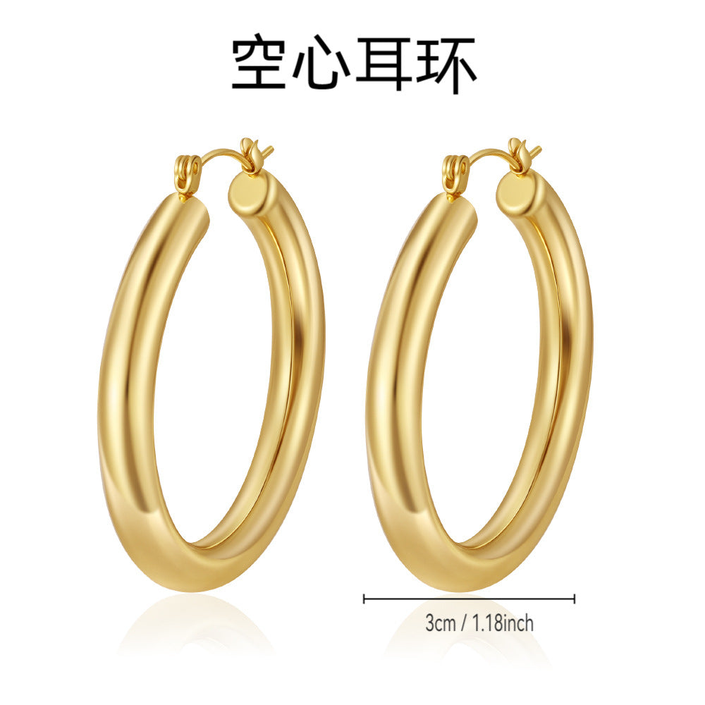 Wholesale Stainless steel hoop earrings