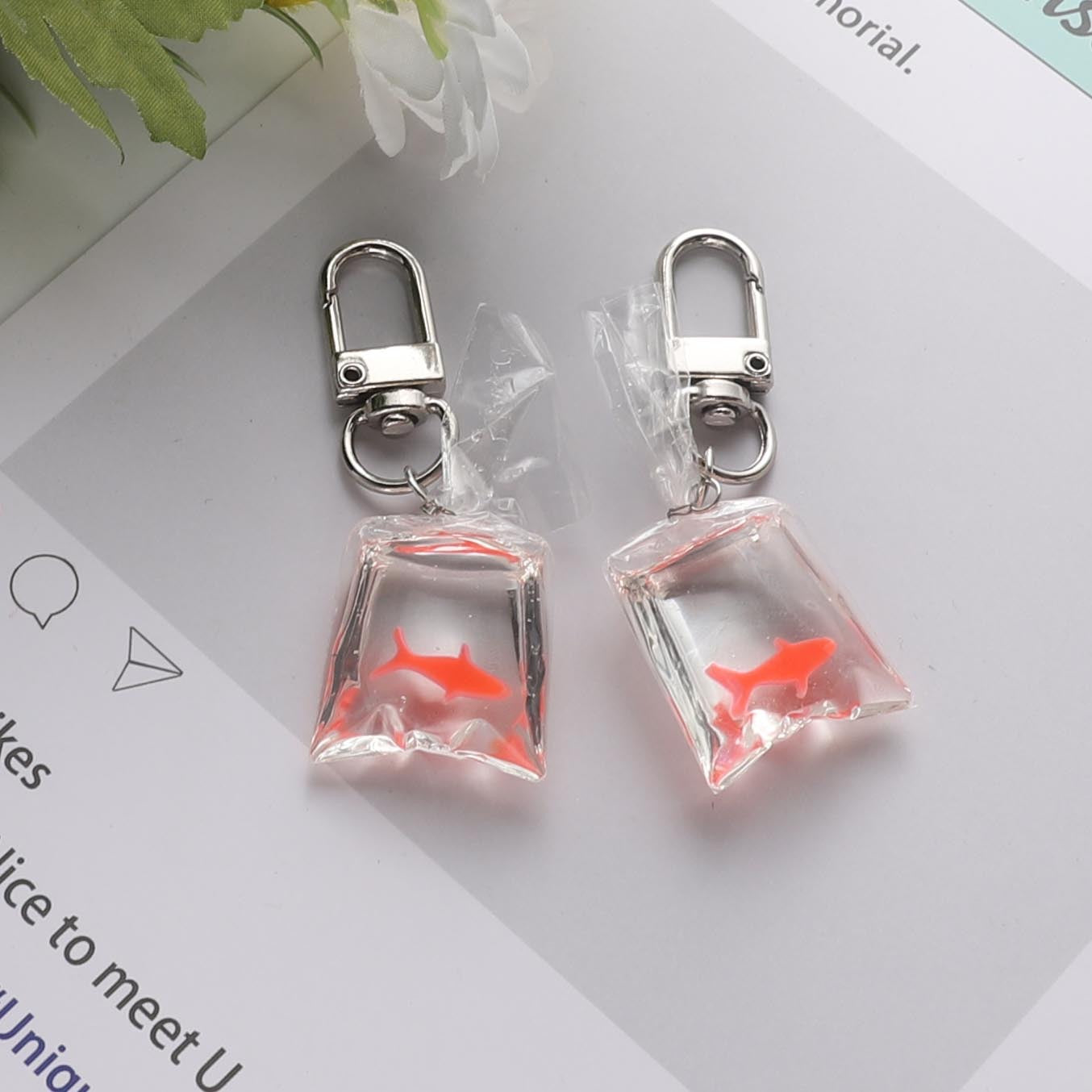 Wholesale Resin Goldfish Keychain