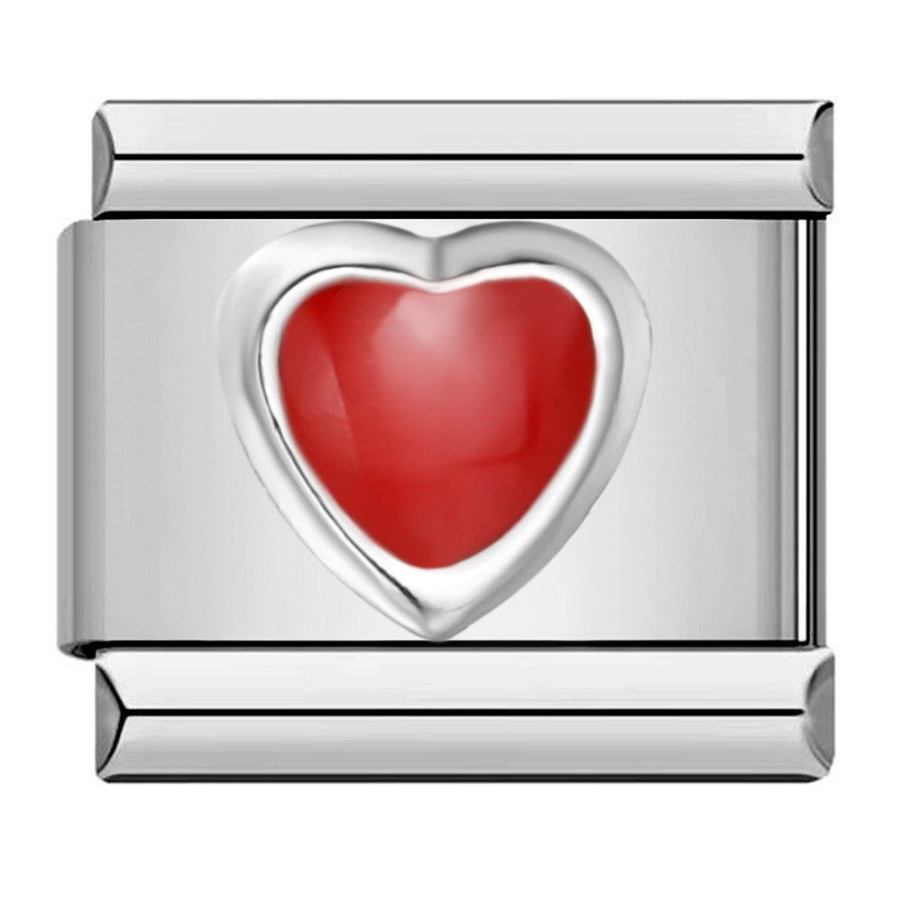 Wholesale  Italian modular stamped heart and butterfly DIY bracelet