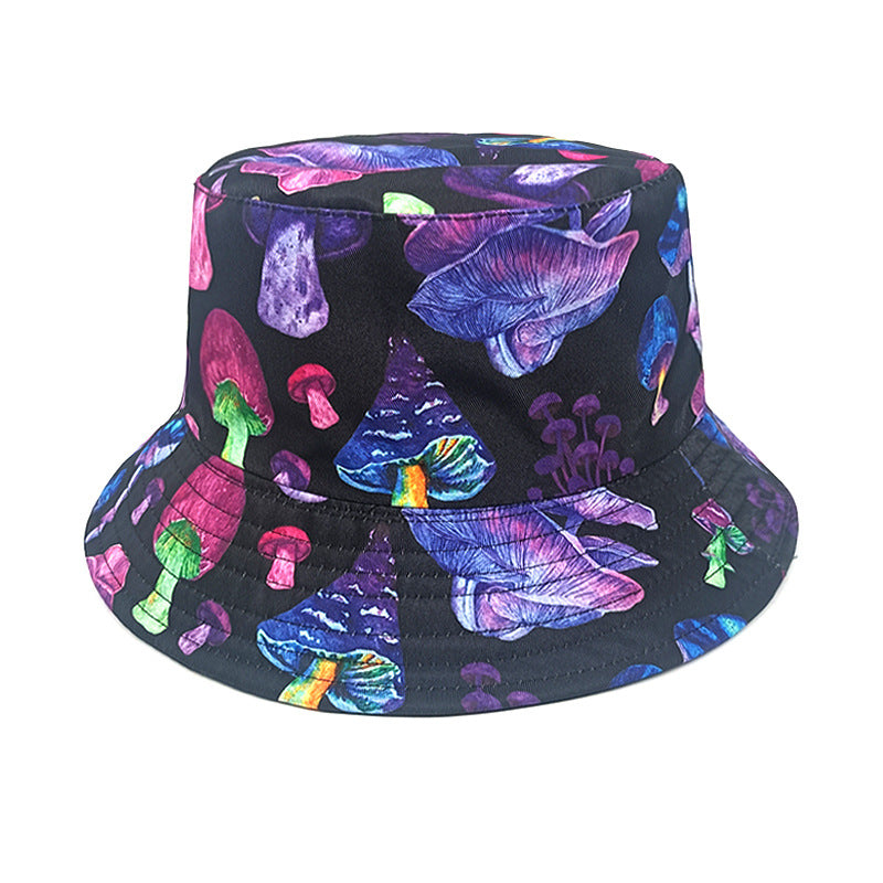Wholesale Colorful Mushroom Pattern Bucket Hat ACC-HT-ShunMa003