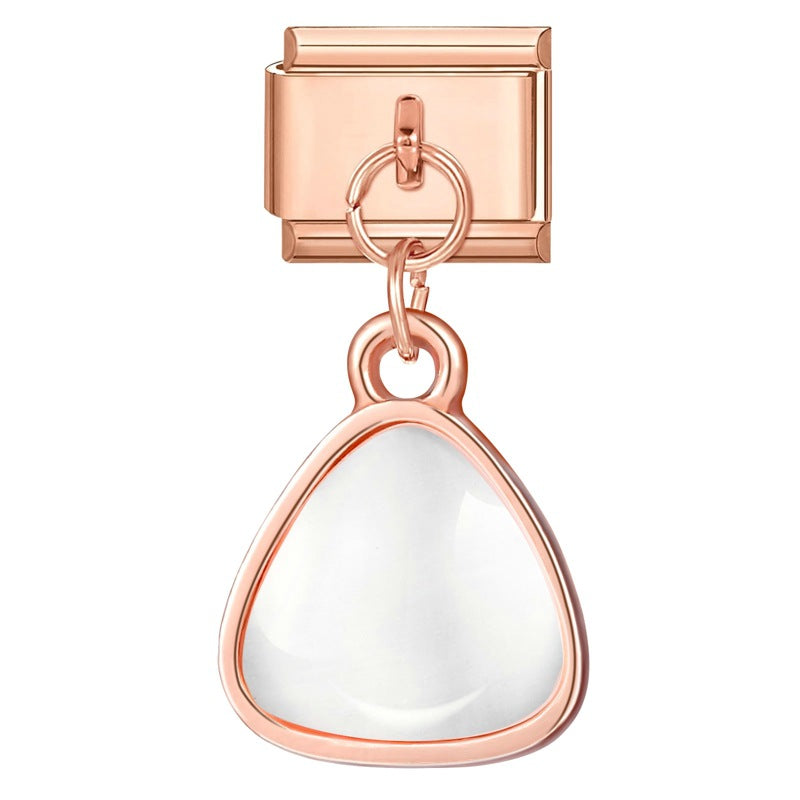 Wholesale Charms Italian modular cat' s eye stone pendant DIY bracelet accessories