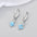 Wholesale  diamond four-leaf flower earrings  geometric flower earrings