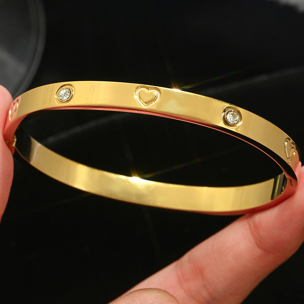 Wholesale Titanium Steel Four Leaf Clover Bracelet Fashion Accessory for Women Everyday Wear
