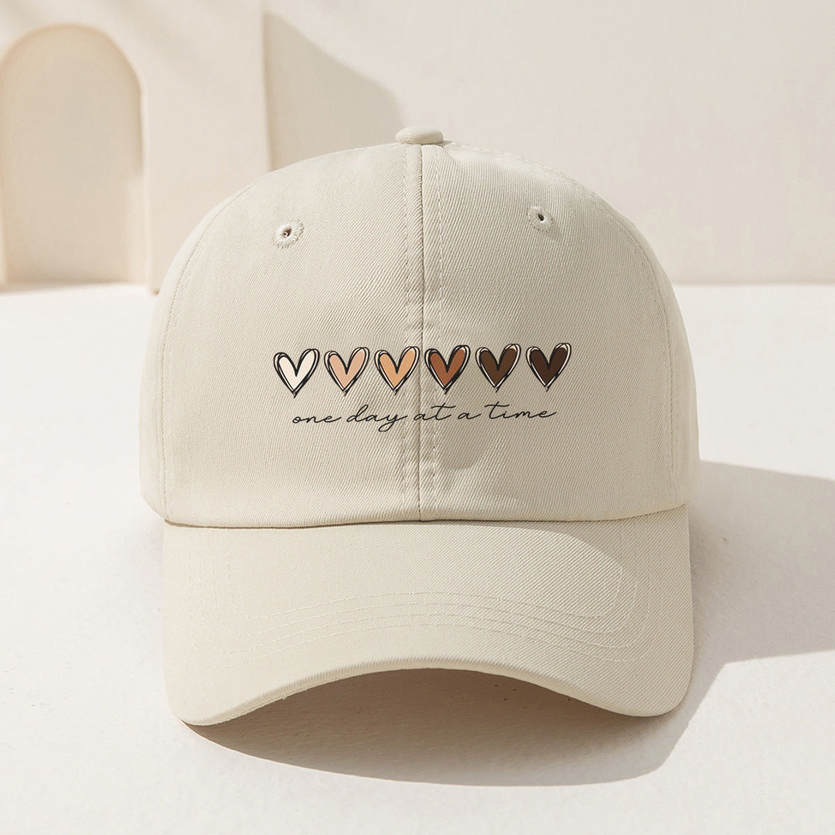 Wholesale Printed Love Gradient English Letters Versatile Sun Visor Baseball Cap Hat ACC-HT-TangQiu012