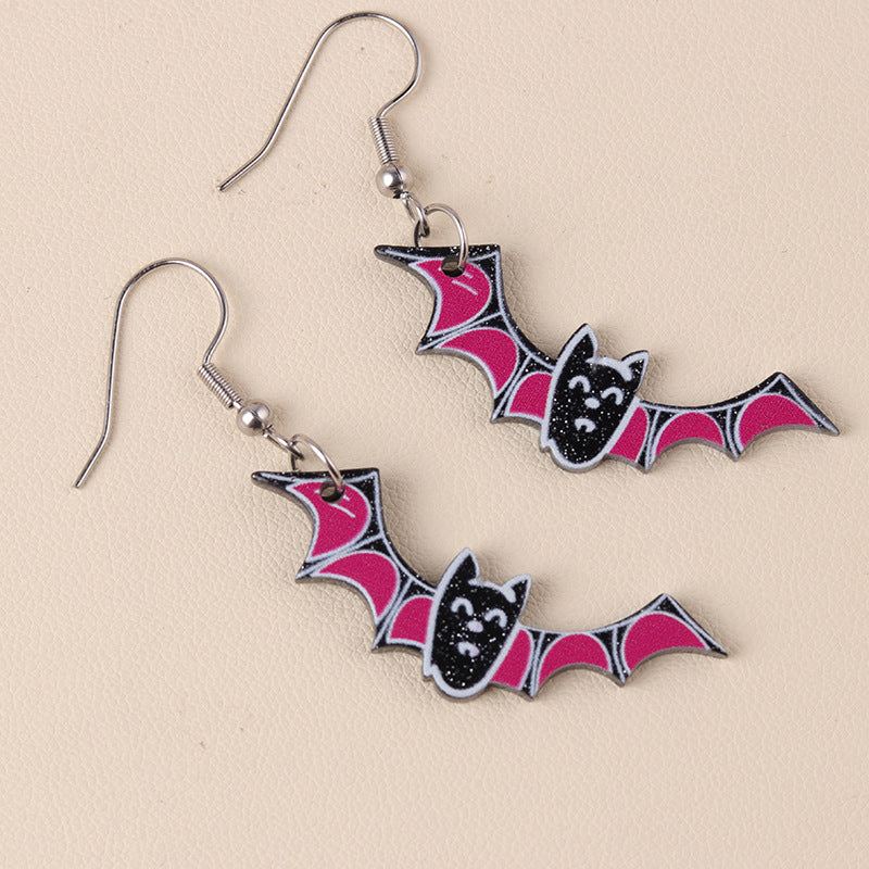 Wholesale  Acrylic  Cartoon Fun Ghost Pumpkin Earrings
