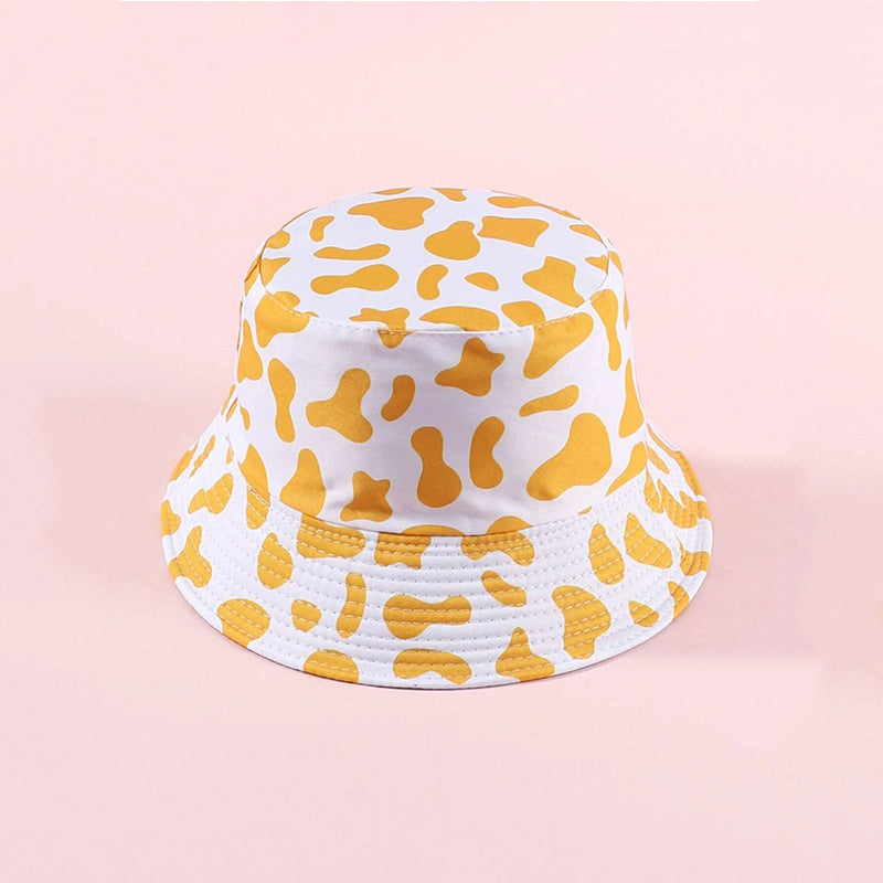 Wholesale Bucket Hat Cow Print Double Sided Casual Hat ACC-HT-DaQi007