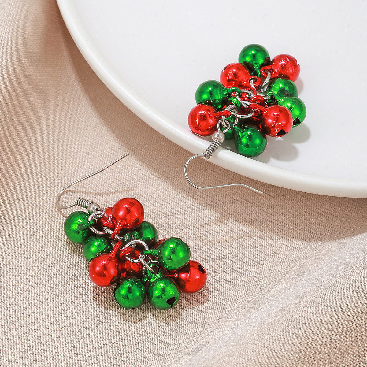 Wholesale Christmas elements Santa Claus earrings