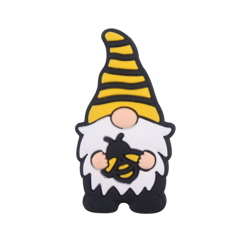 Wholesale 5pcs Christmas Silicone Beads Focal Beads DIY Beading Accessories ACC-BDS-GuangTian044