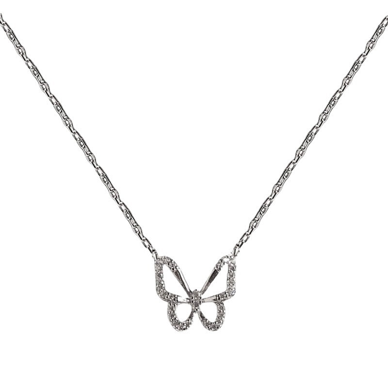 Wholesale Stainless steel Butterfly Necklace Personality Pendant Necklaces