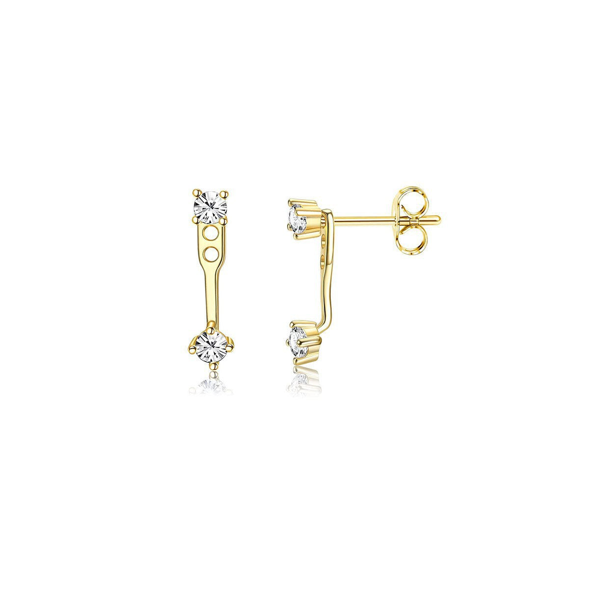Wholesale all-match fresh zircon earrings set