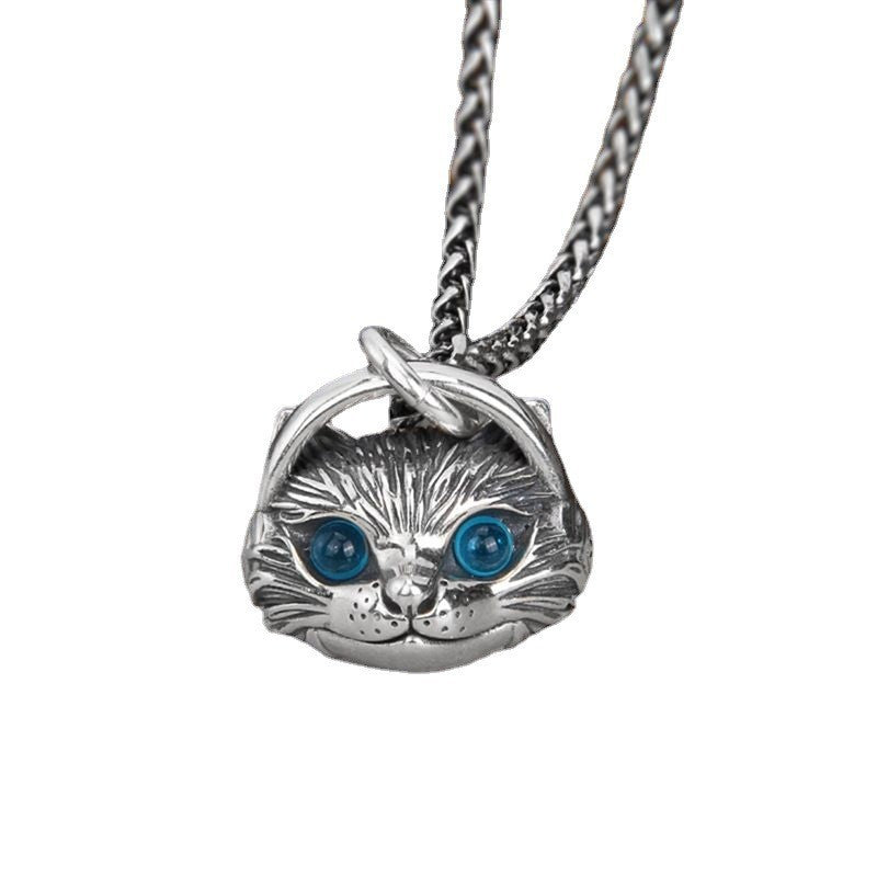 Wholesale  cat pendant with headphones female personality  necklace