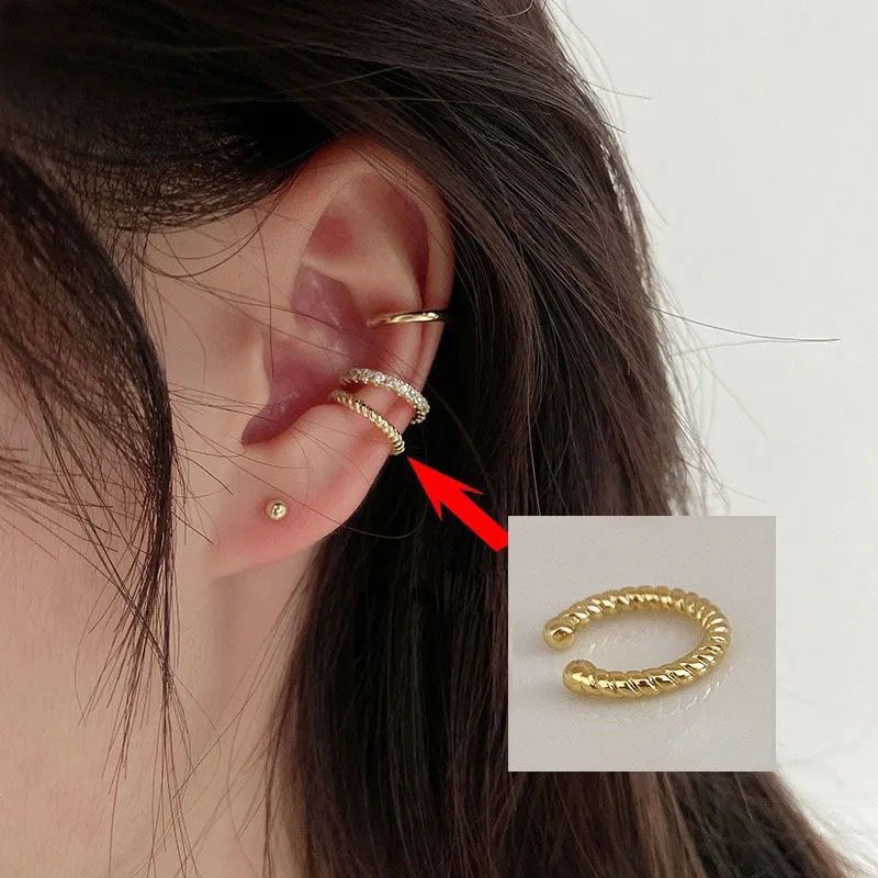 Wholesale Fashion Retro Ear Cuff Simple Semicircle Design Everyday Jewelry Accessory