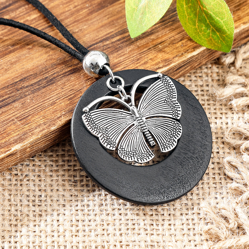 Wholesale Ethnic Style Long Sweater Chain Necklace Retro Artistic Fashion Jewelry Gift