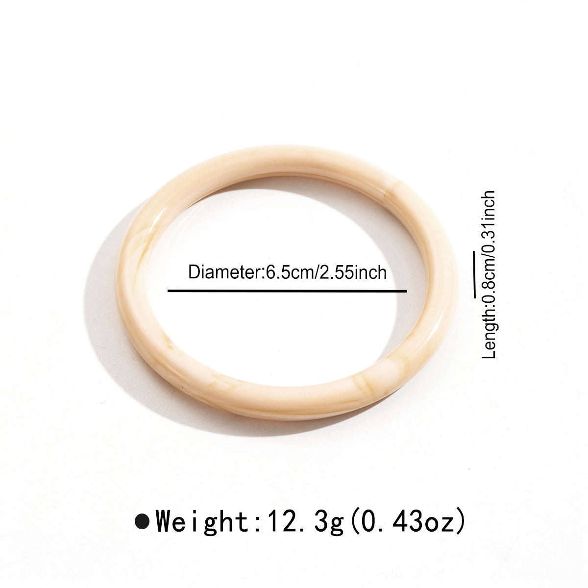 Wholesale irregular geometric open bracelet retro simple personality acrylic bracelet