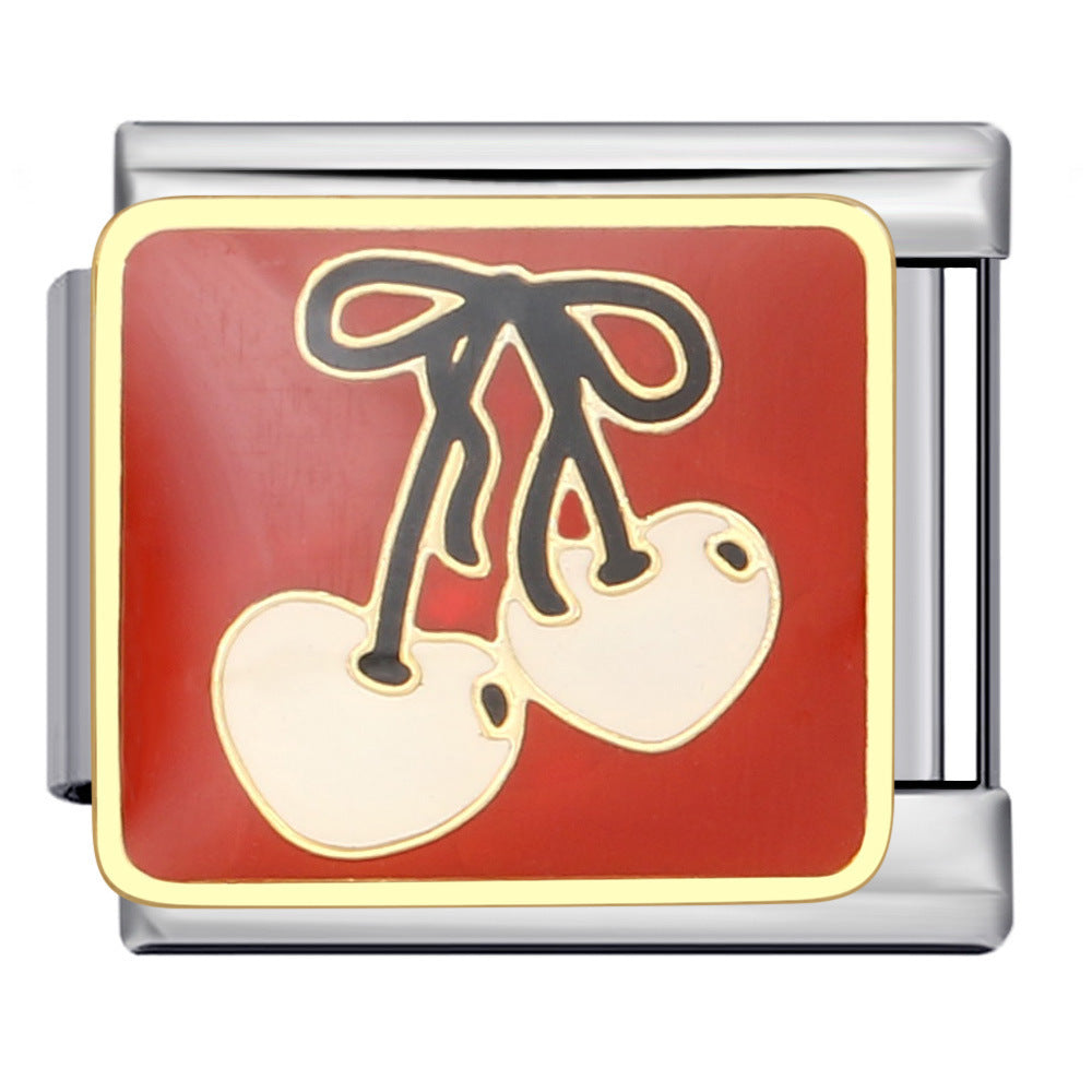 Wholesale 5pcs Italian Charm Bracelet 9mm DIY Splicing Cute Creative Stainless Steel Composable Bracelet