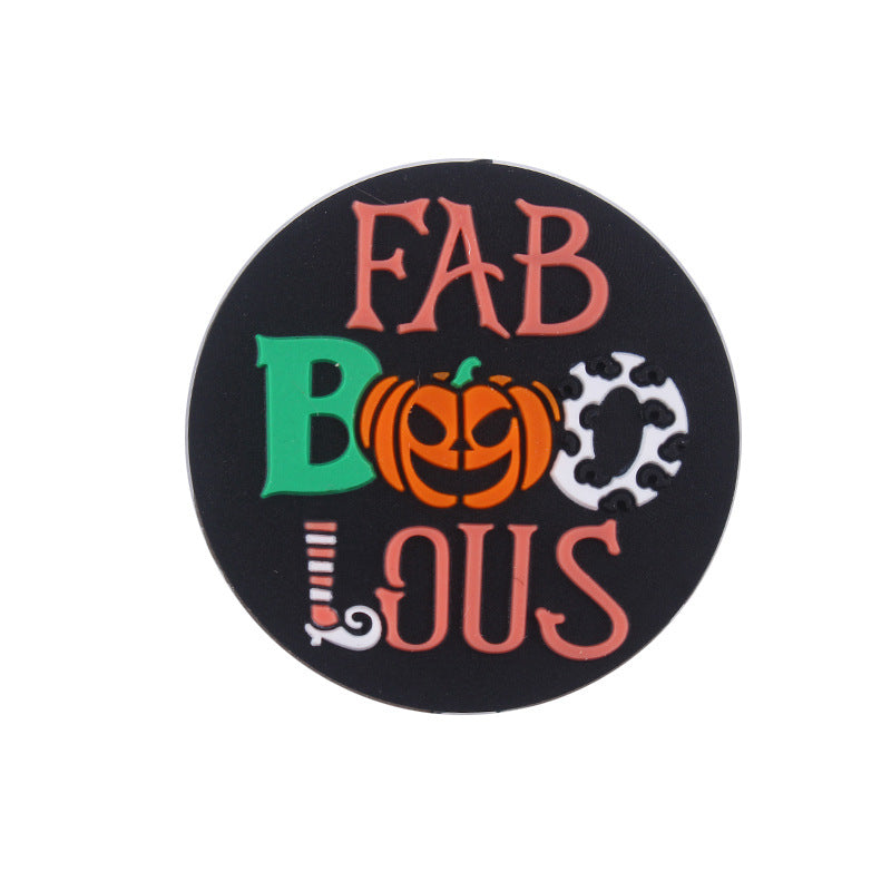 Wholesale 5pcs Cartoon Silicone Halloween Focal Beads ACC-BDS-GuangTian033