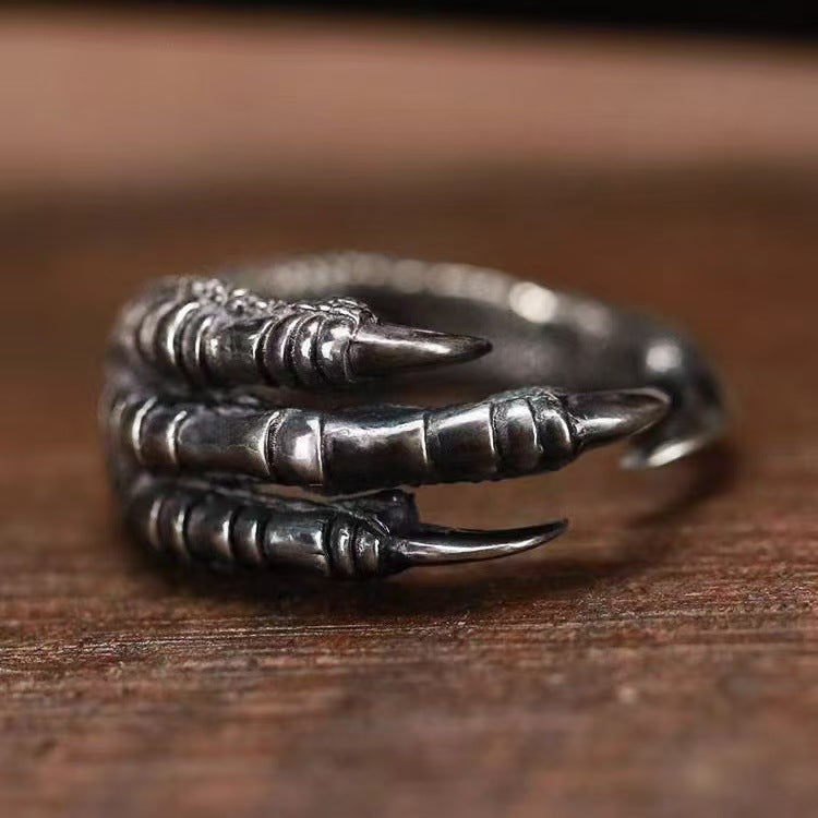 Wholesale Trendy Dragon Claw Ring for Men Adjustable Alloy Jewelry Accessory