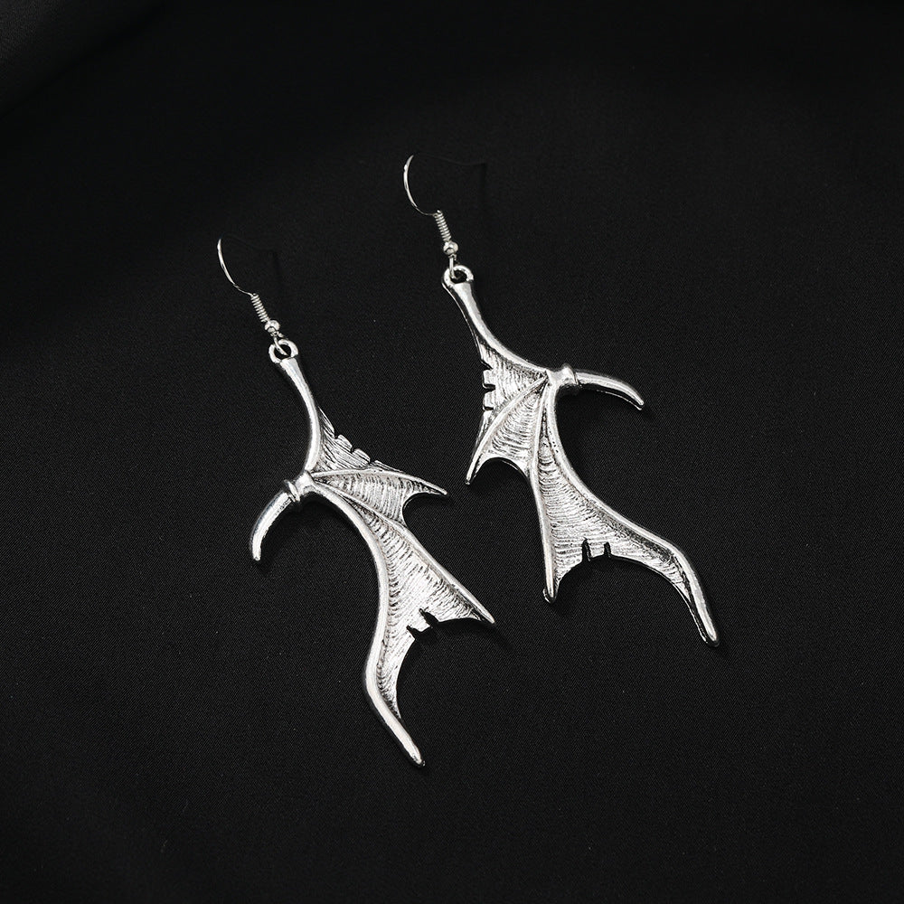 Wholesale Gothic  Earrings Bat Devil Wings Design Trendy Jewelry Accessory for Women