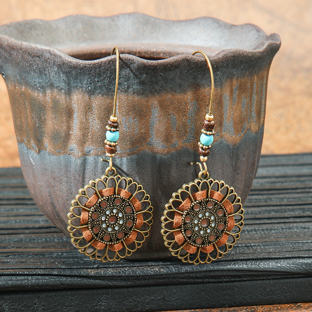 Wholesale Zinc Alloy Bohemian Geometric Tassel Earring Set - Trendy Jewelry Accessory for Boutique Resale
