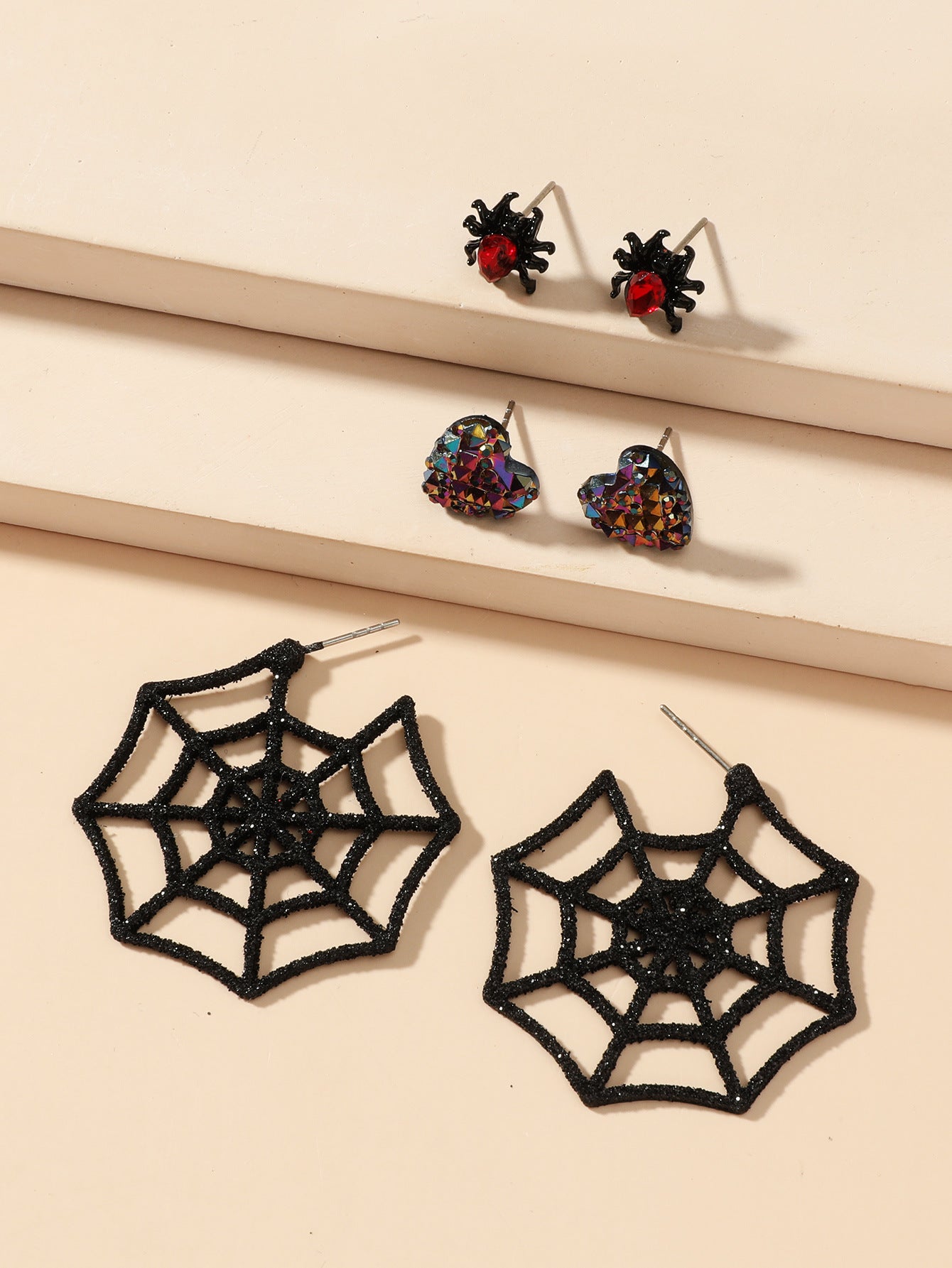 Wholesale  Ghost Skull Earring Set - Retro Alloy Pumpkins &  s - Fashion Accessory for Party Wear